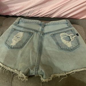 Light Wash Jean Shorts